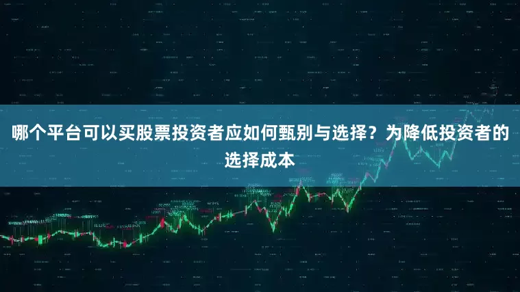 哪个平台可以买股票投资者应如何甄别与选择？为降低投资者的选择成本
